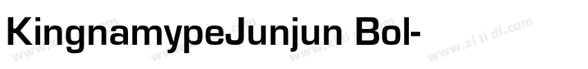KingnamypeJunjun Bol字体转换